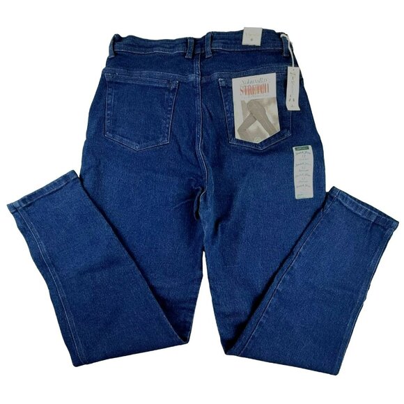 St. Johns Bay Womens Jeans Stretch 5-Pocket Size 12 Average NWT  JH1431 - Picture 2 of 4